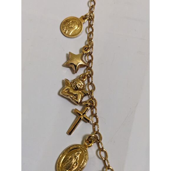 Gold Charm Necklace - Picture 4 of 8